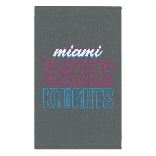 Miami Saber Knights Towel, 11x18