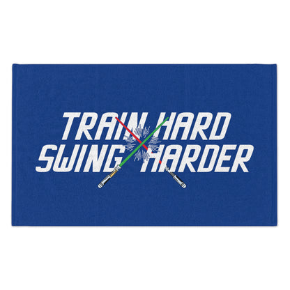 Train Hard Swing Harder Rally Towel